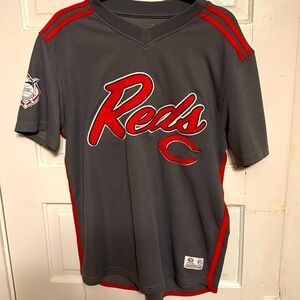 Cincinnati Reds short sleeve jersey shirt, size large